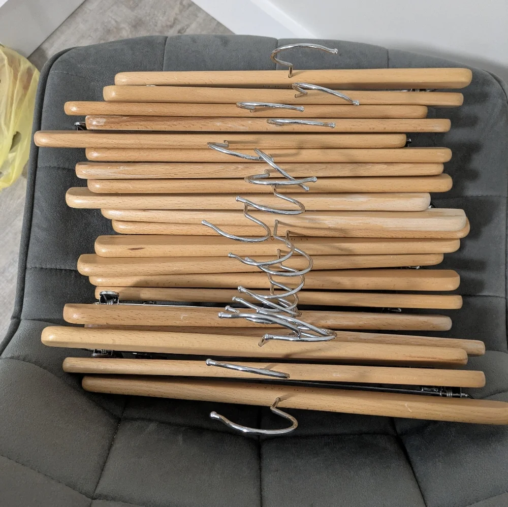 Ted Baker Natural Wood Skirt And Pants Hangers 20 Count